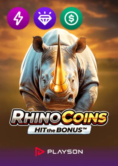Rhino Coins Hit the Bonus online slot by Playson